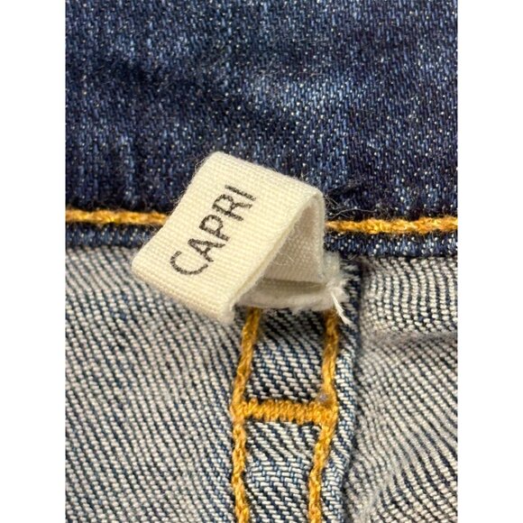 Rag & Bone Capri Jeans Women's Size 29 Distressed Raw Hem Blue Denim - Picture 5 of 11